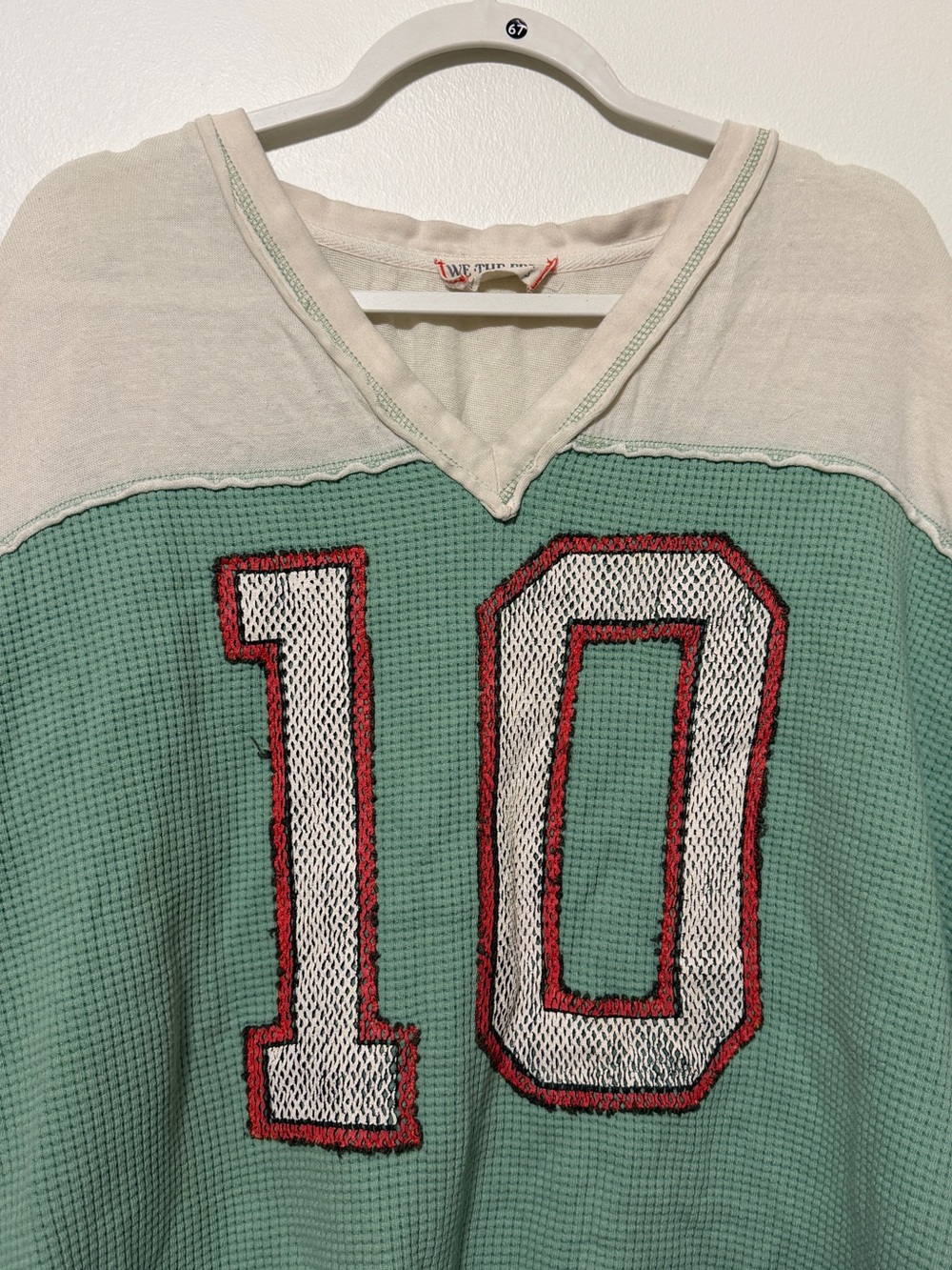 Free People We The Free Gameplan Tee Size Small Oversized T Shirt Jersey Top - Picture 4 of 8